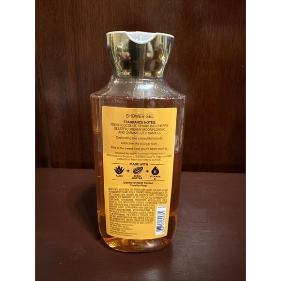 BATH & BODY WORKS SUNSET GLOW SHOWER GEL 10 FL OZ - Picture 2 of 2